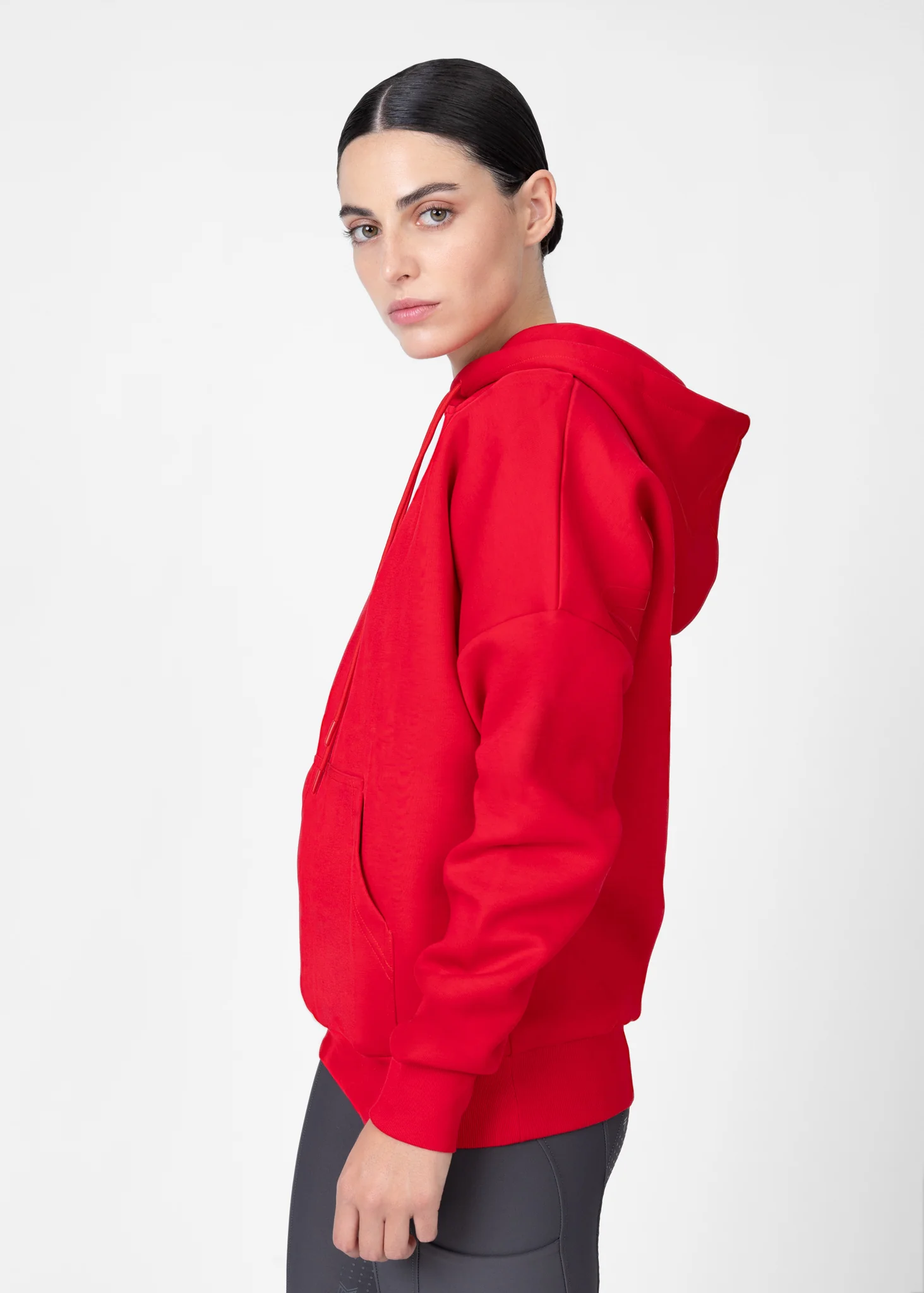 Women Icon Oversized Hoodie (Grenadine) - Image 3