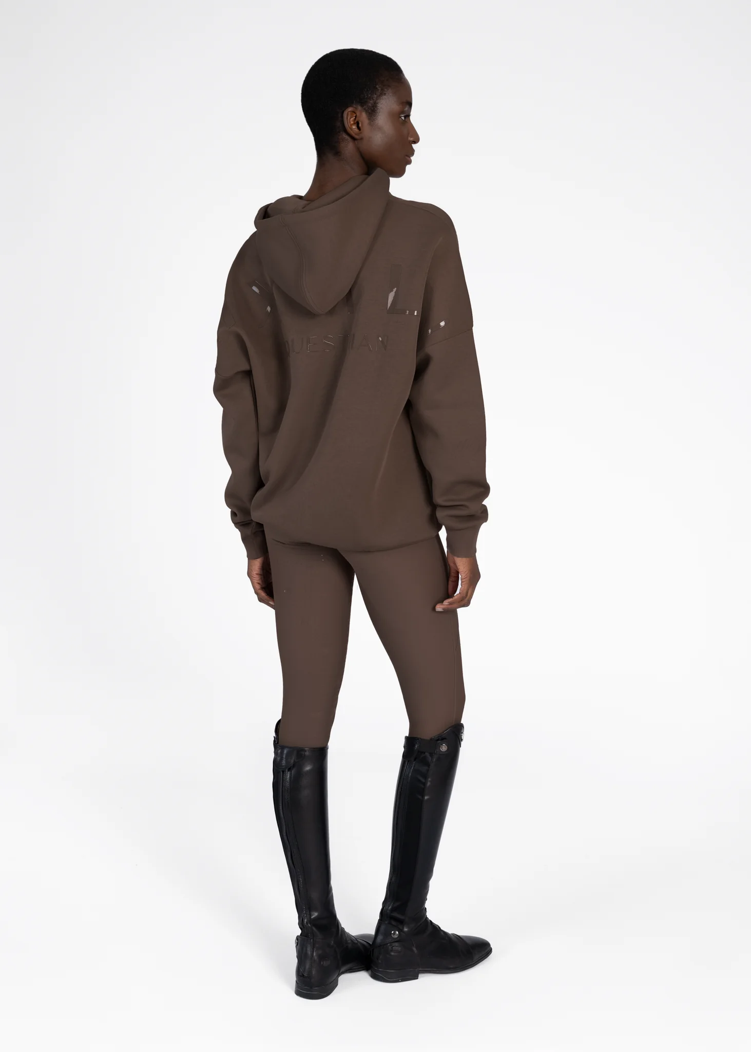 Women Icon Oversized Hoodie (Mocha) - Image 7