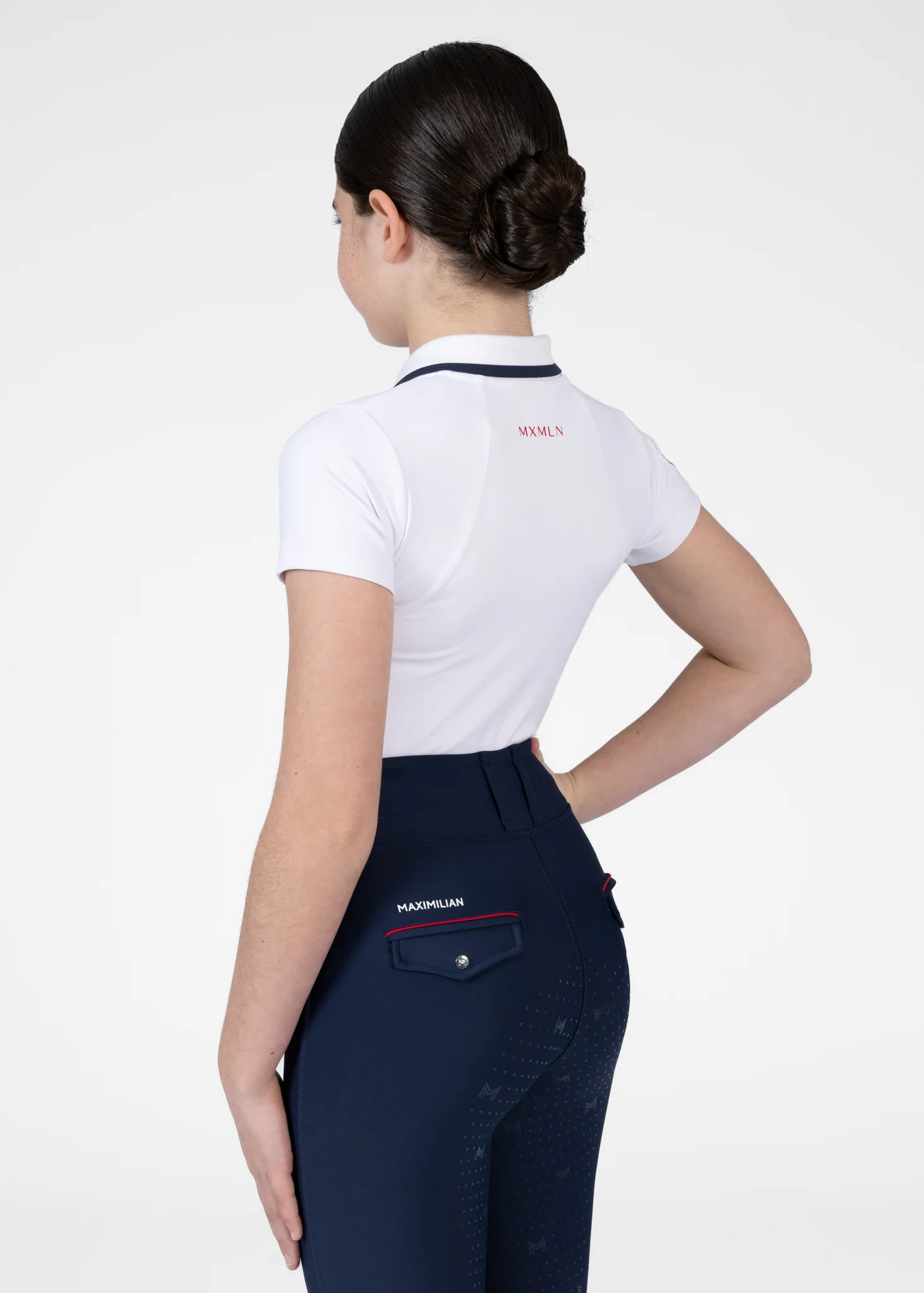 YR Concept Short Sleeve Polo Shirt (White) - Image 3