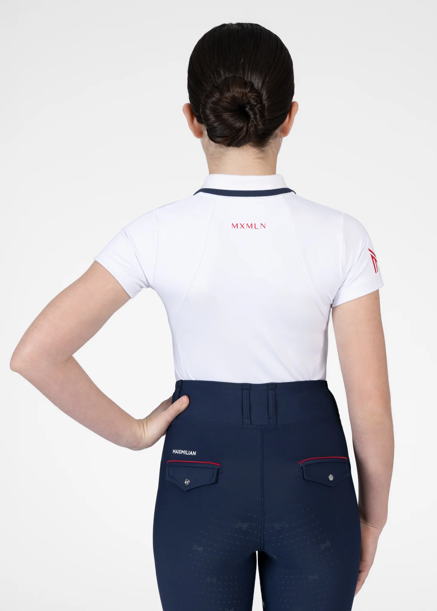 YR Concept Short Sleeve Polo Shirt (White) - Image 4