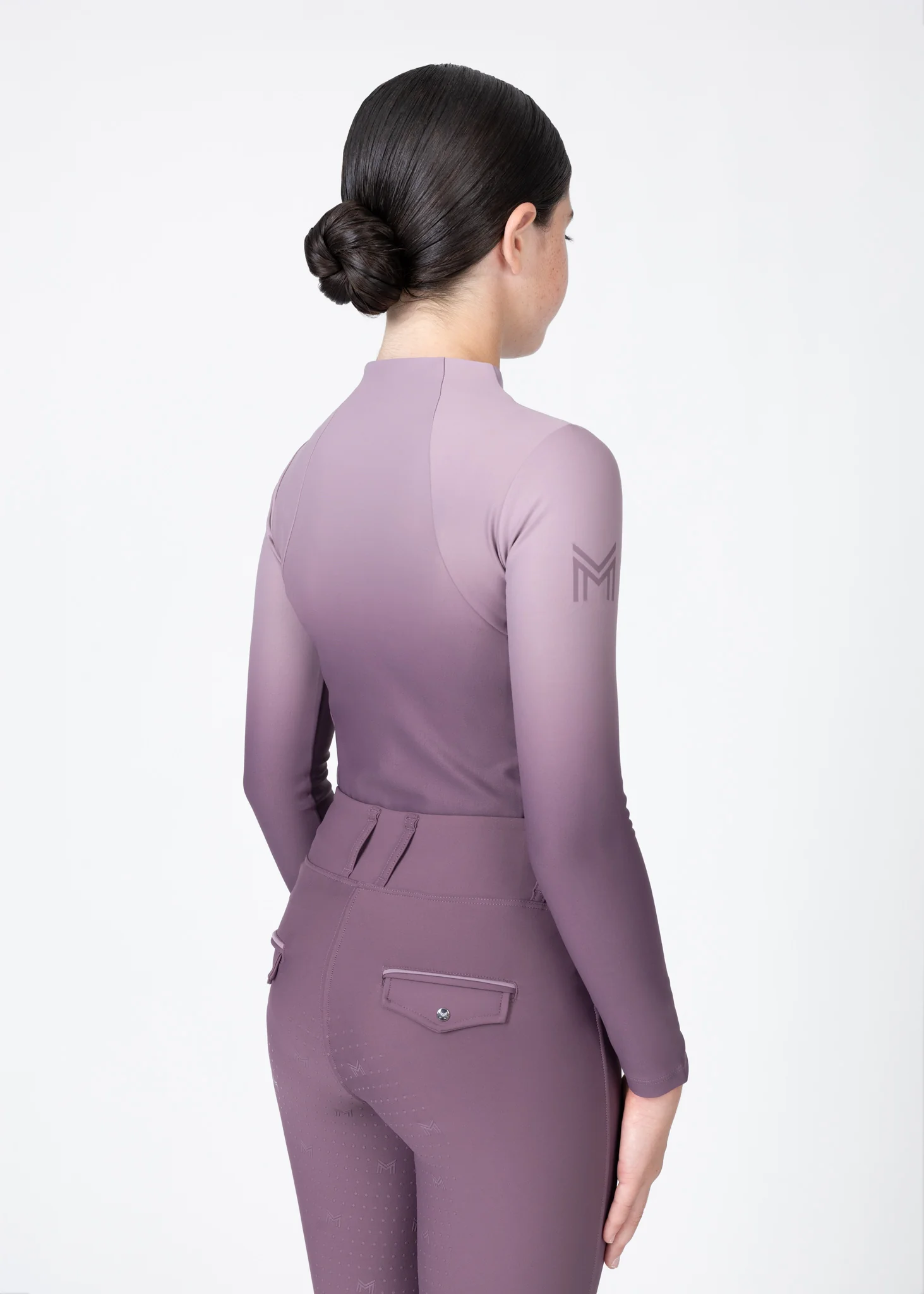 YR Ombré Long Sleeve Base Layer (Plum) - Image 3