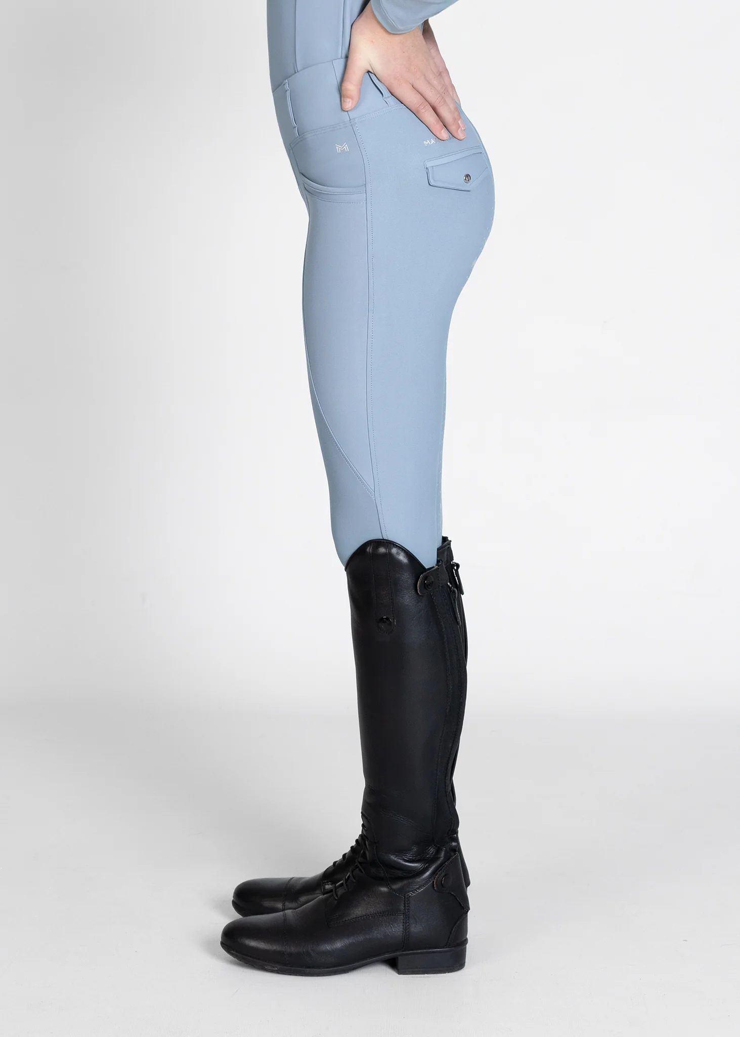 YR Pro Riding Leggings (Aqua) - Image 3