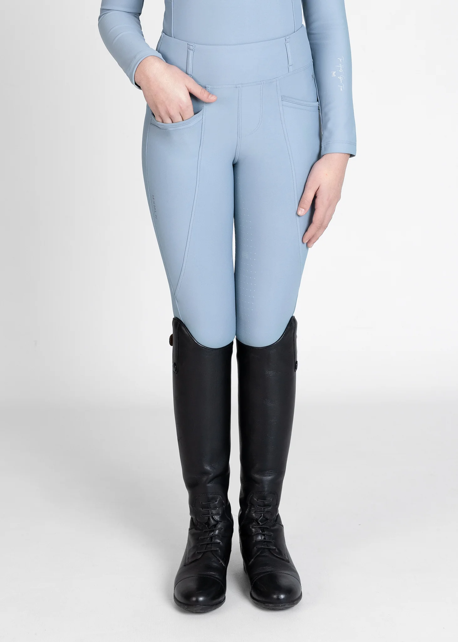 YR Pro Riding Leggings (Aqua) - Image 8