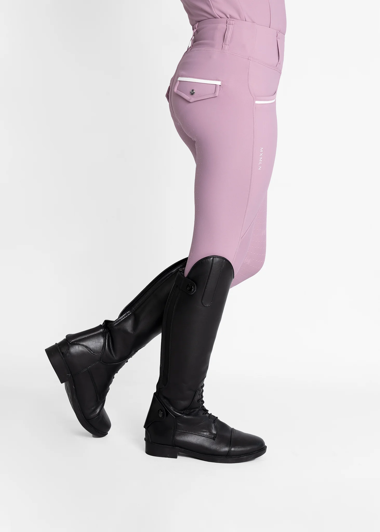 YR Pro Riding Leggings (Mauve) - Image 3