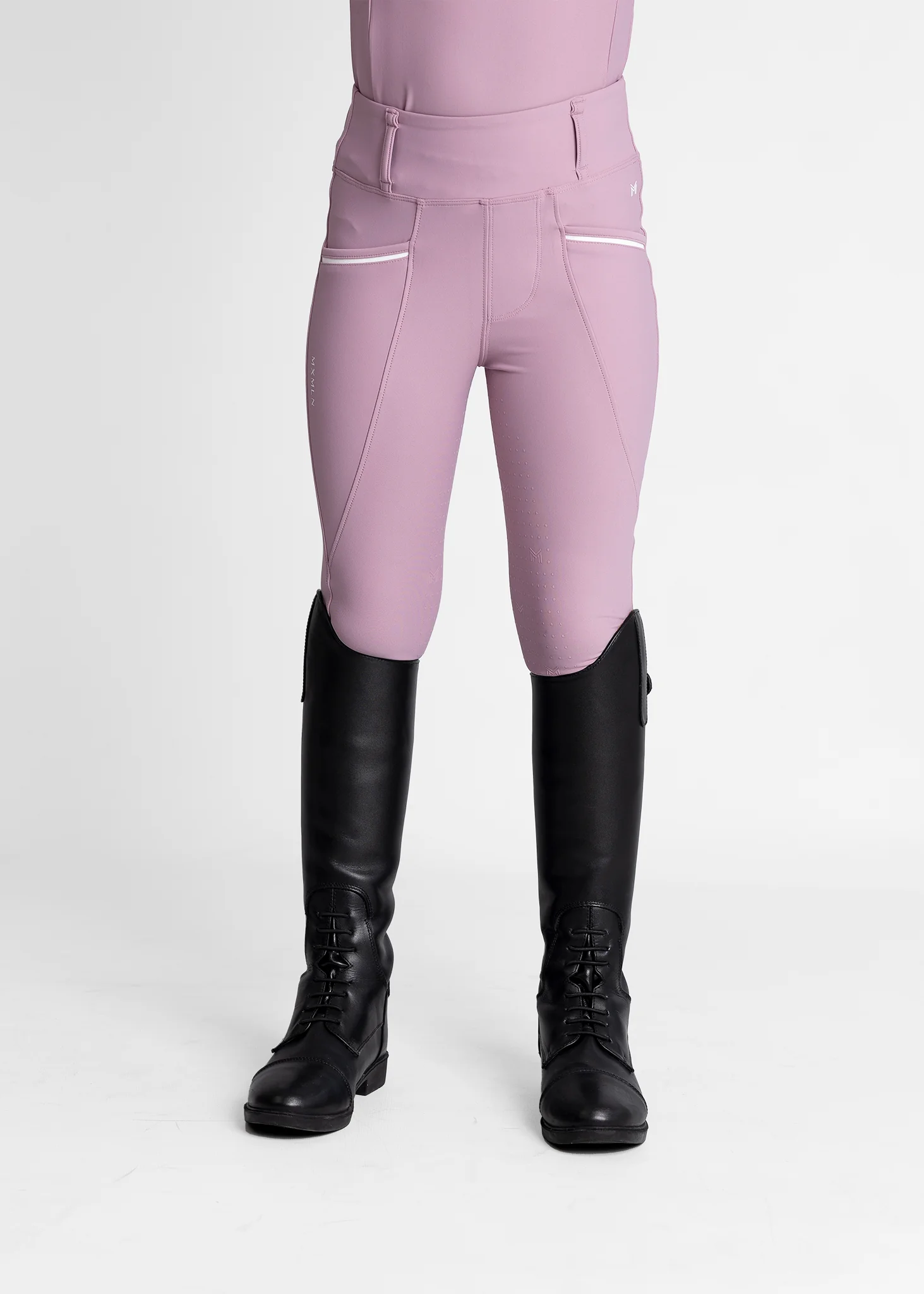 YR Pro Riding Leggings (Mauve) - Image 4