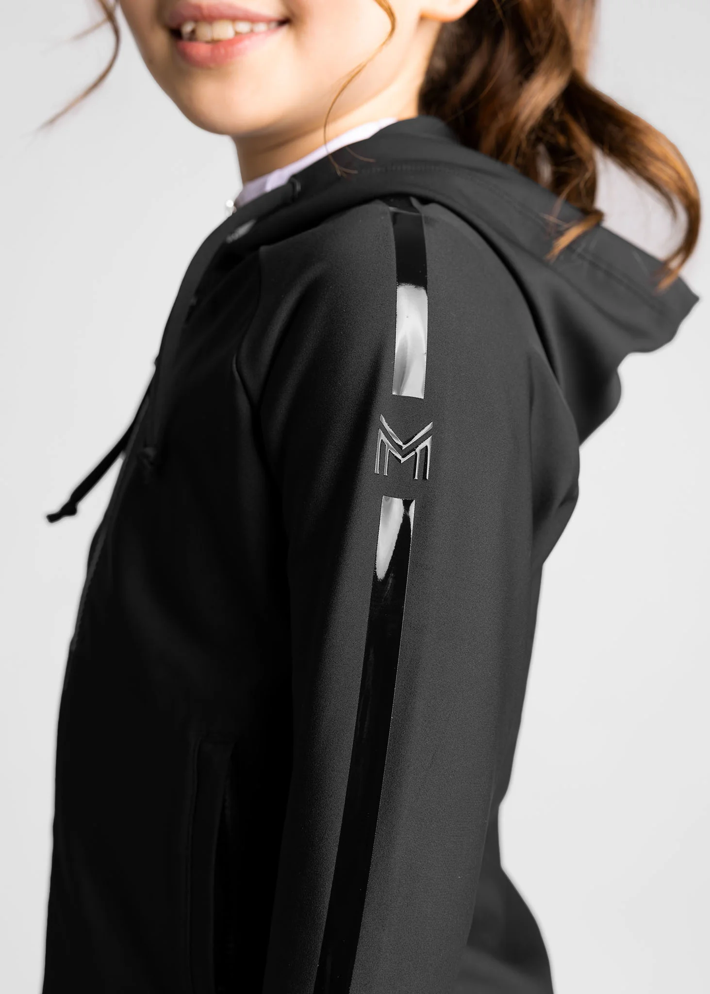 YR Reflection Zip Hoodie (Black) - Image 4